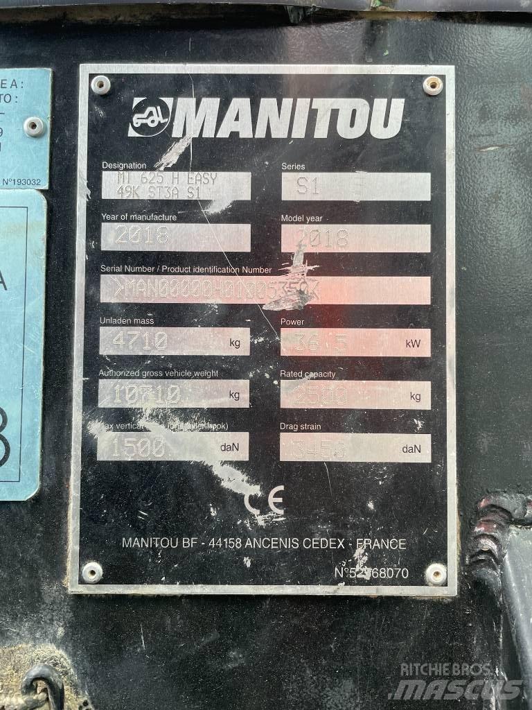 Manitou MT 625 H Verreikers