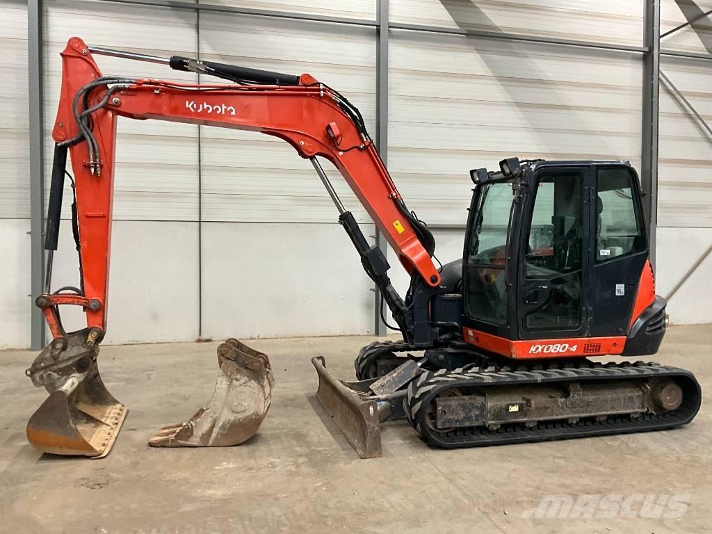 Kubota KX 080-4 Midigraafmachines 7t - 12t