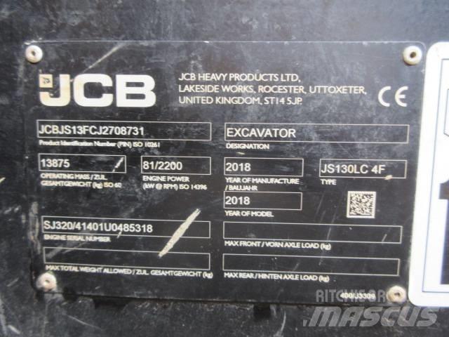 JCB JS130LC Plus+ Rupsgraafmachines