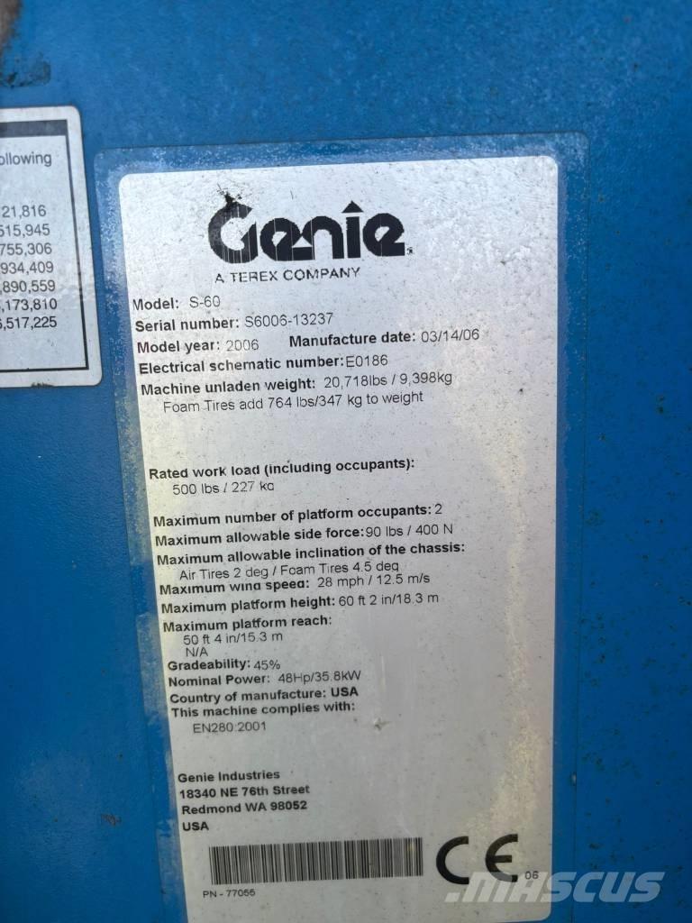 Genie S 60 Telescoophoogwerkers