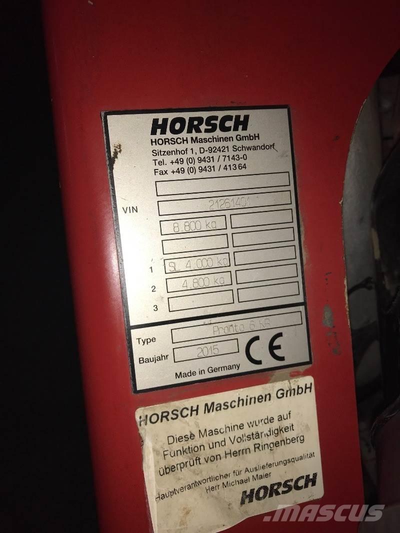 Horsch Pronto 6  KR Zaaicombinaties