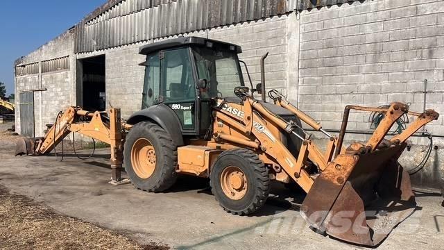 CASE 580 SR Graaf-laadcombinaties