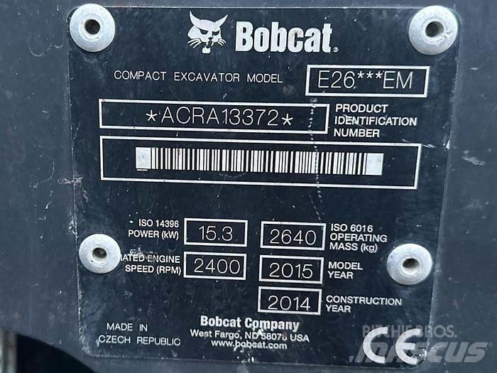 Bobcat E26 Minigraafmachines < 7t