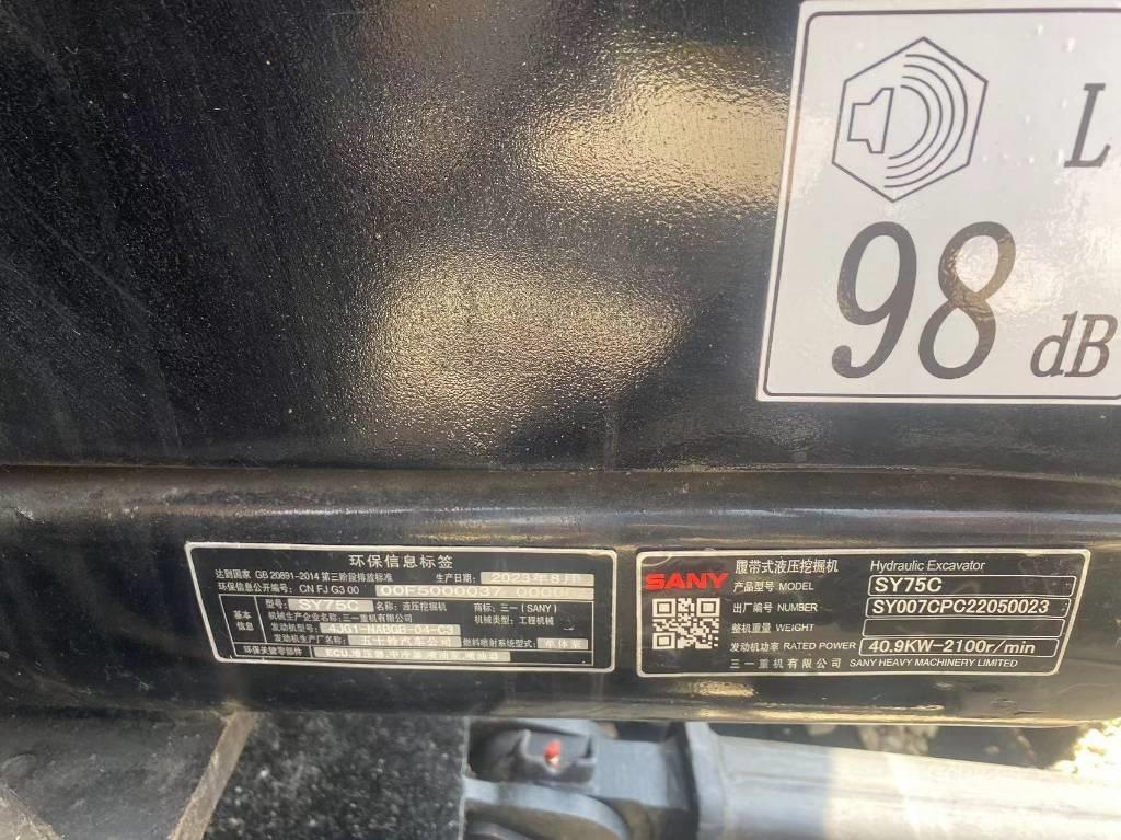 Sany SY75C Rupsgraafmachines