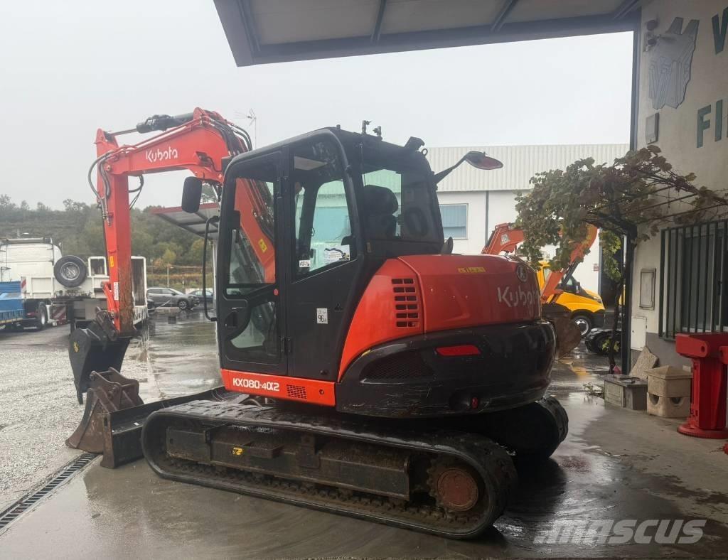 Kubota KX 080 Midigraafmachines 7t - 12t
