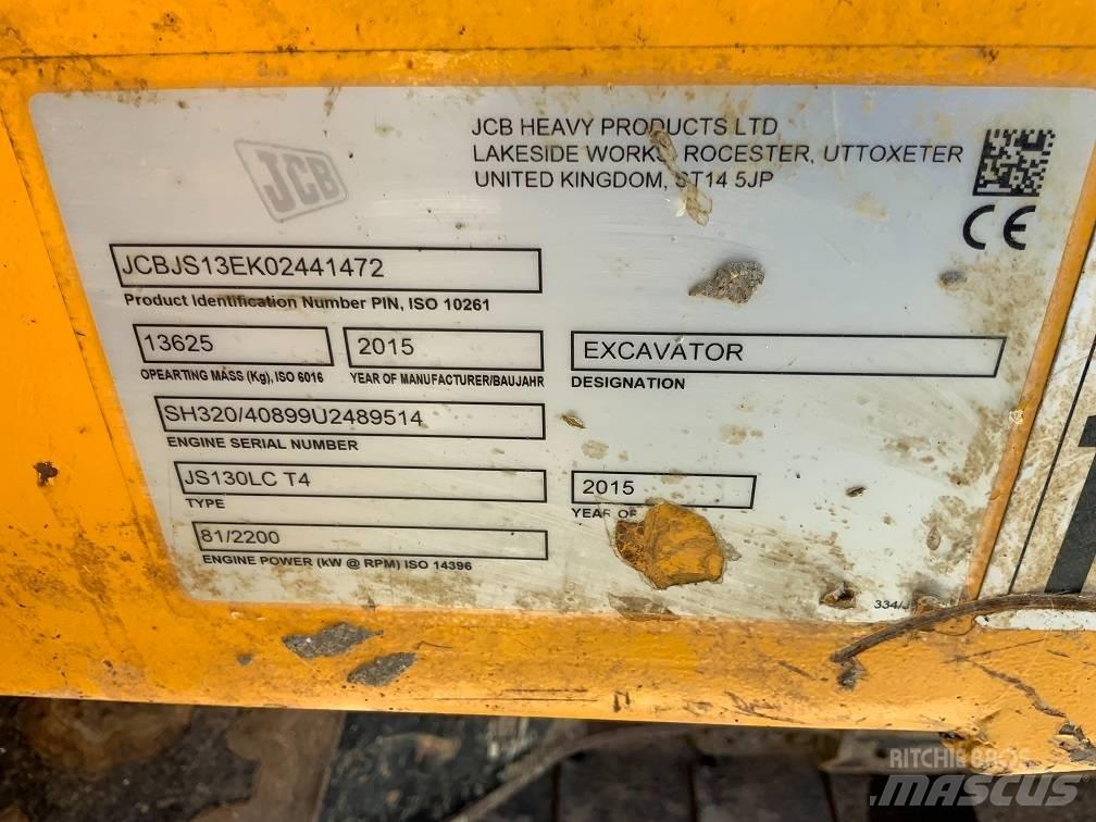 JCB JS 130 LC Rupsgraafmachines