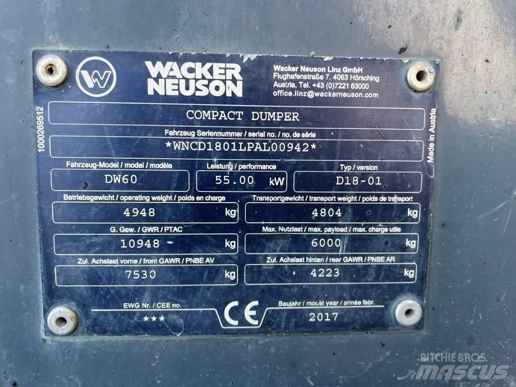 Wacker Neuson DW60 Mini Dumpers