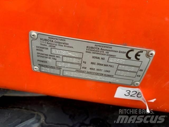 Kubota KX 080-4 Midigraafmachines 7t - 12t