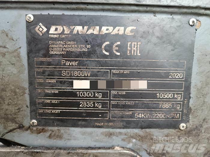 Dynapac SD1800W Asfaltafwerkmachines