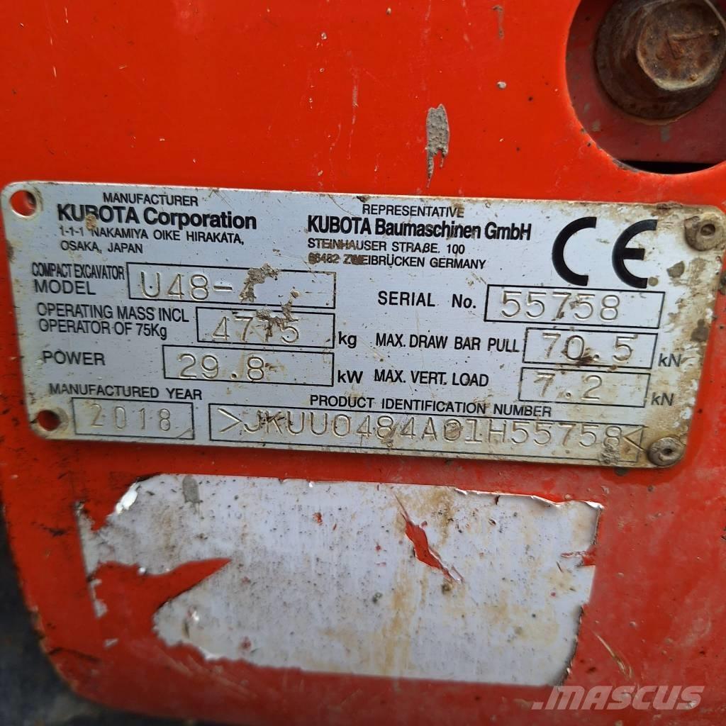 Kubota U 48-4 Minigraafmachines < 7t