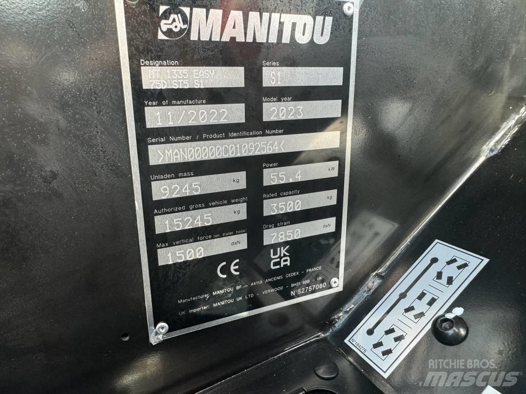 Manitou MT 1335 Verreikers