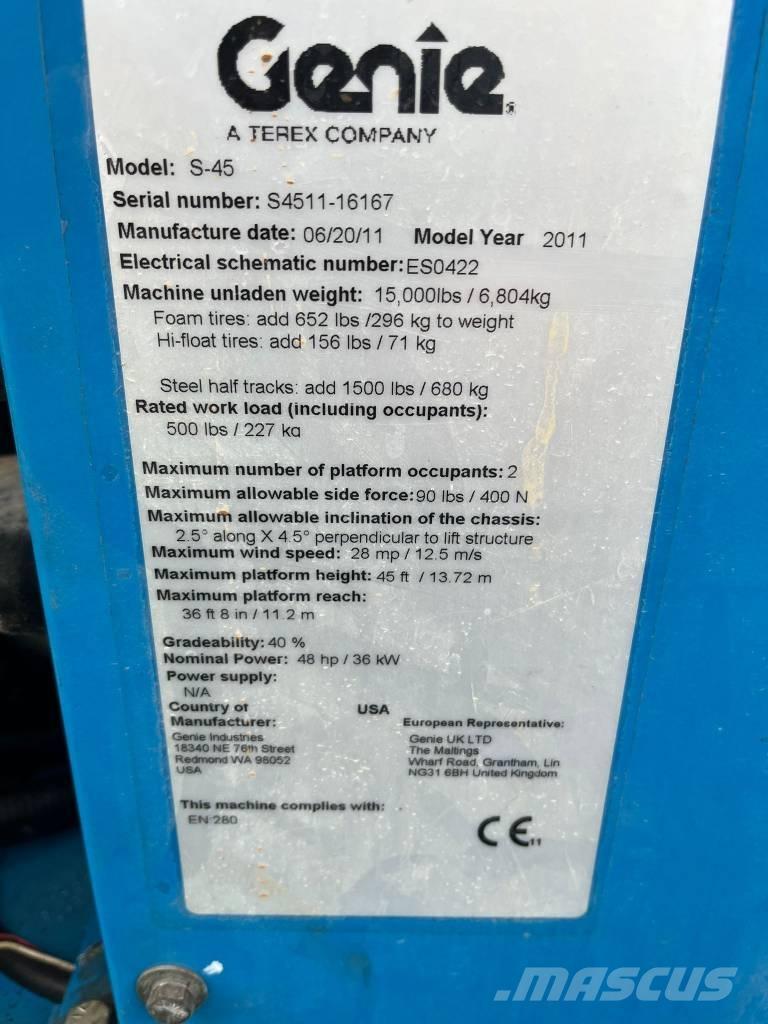 Genie S 45 Telescoophoogwerkers
