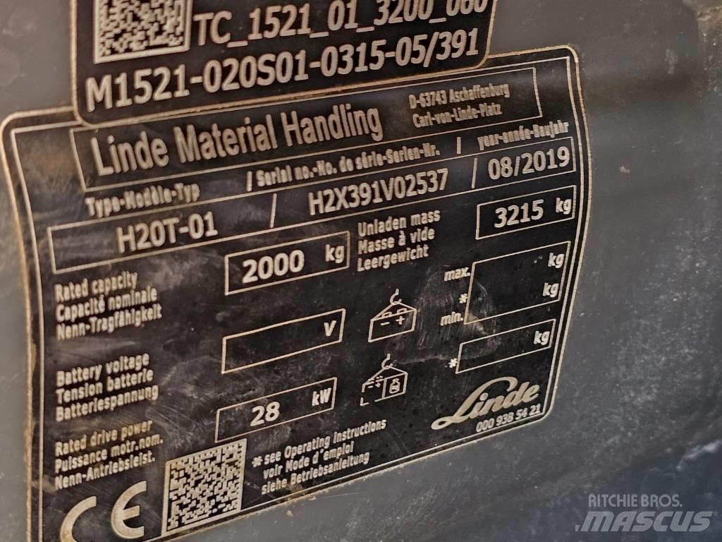 Linde H20T-01 LPG heftrucks