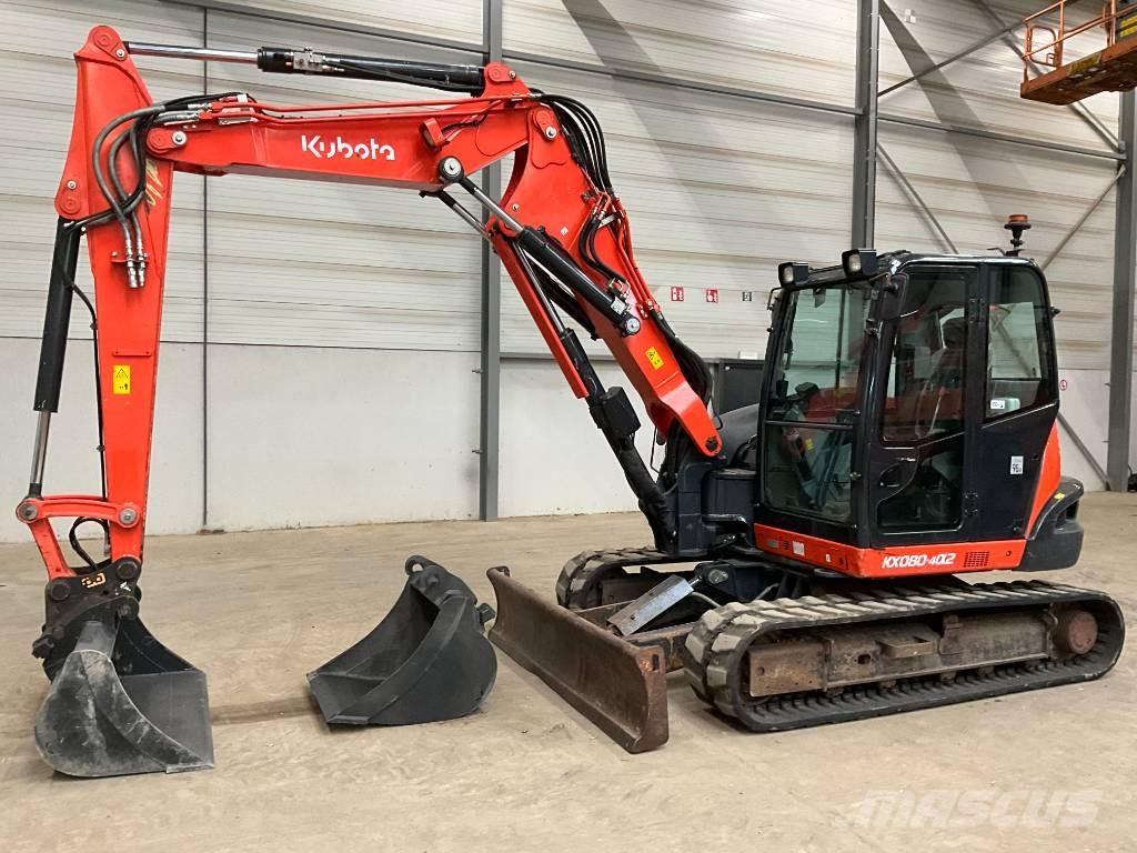 Kubota KX 080-4 A 2 Midigraafmachines 7t - 12t