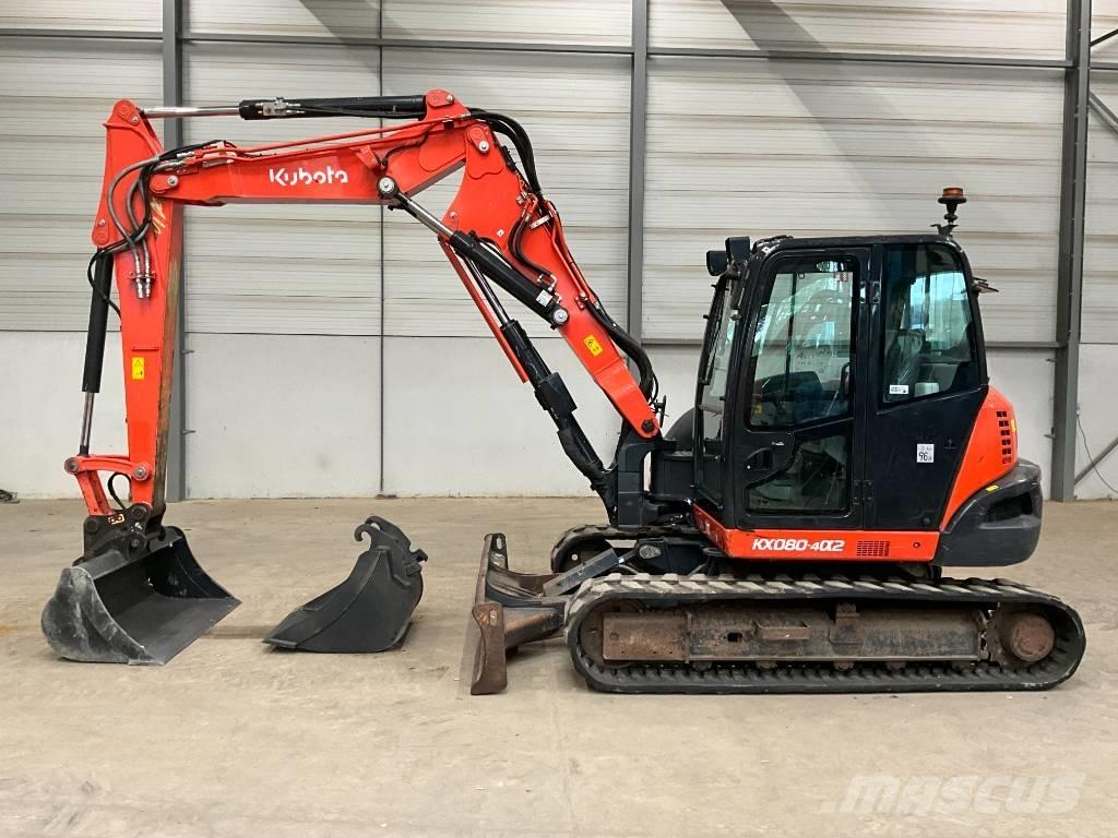 Kubota KX 080-4 A 2 Midigraafmachines 7t - 12t