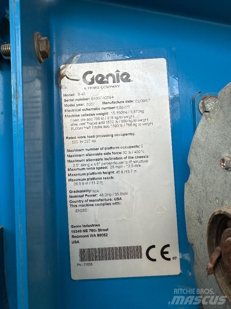 Genie s45 Telescoophoogwerkers