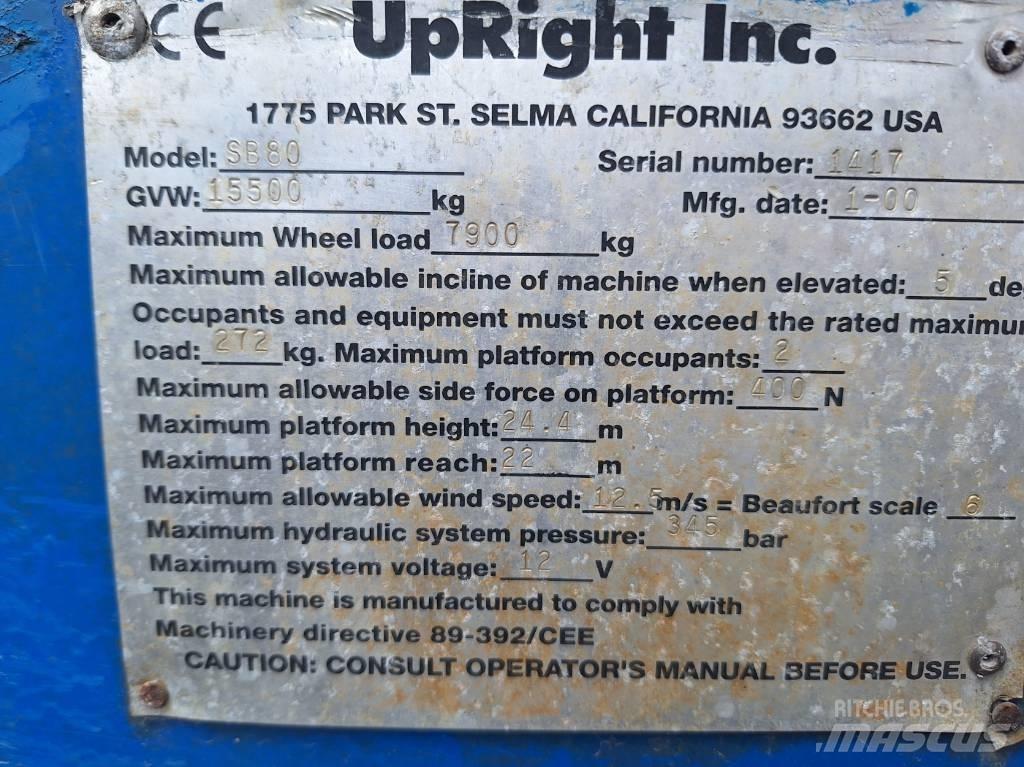 UpRight SB80 Telescoophoogwerkers