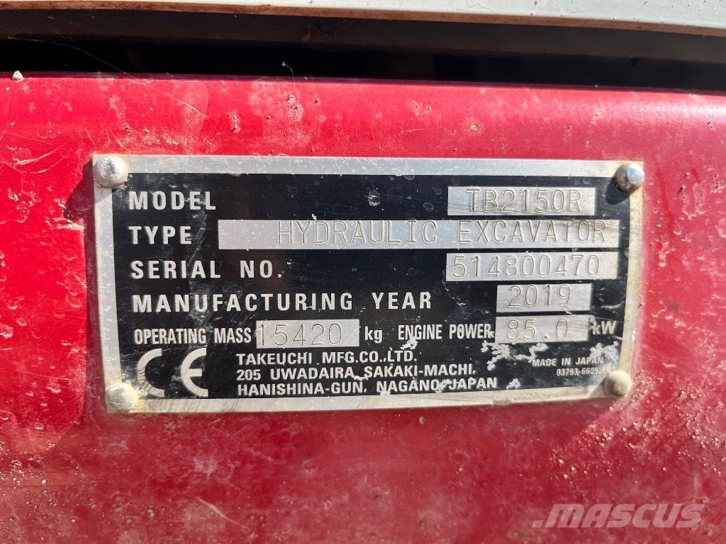 Takeuchi TB 2150 R Rupsgraafmachines