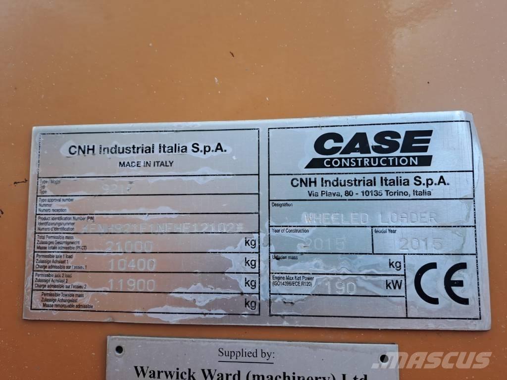 CASE 921FXR Wielladers