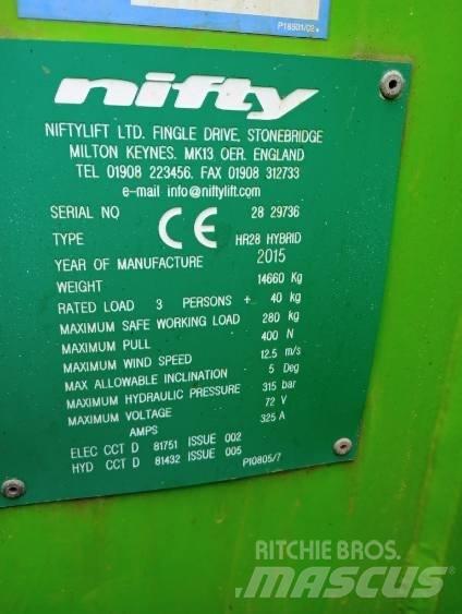 Niftylift HR 28 Knikarmhoogwerkers