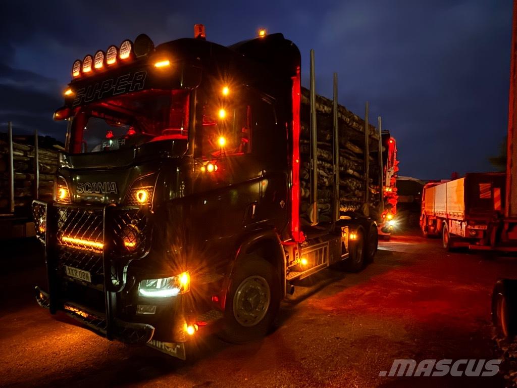 Scania R580B6X4HB Hout-Bakwagens