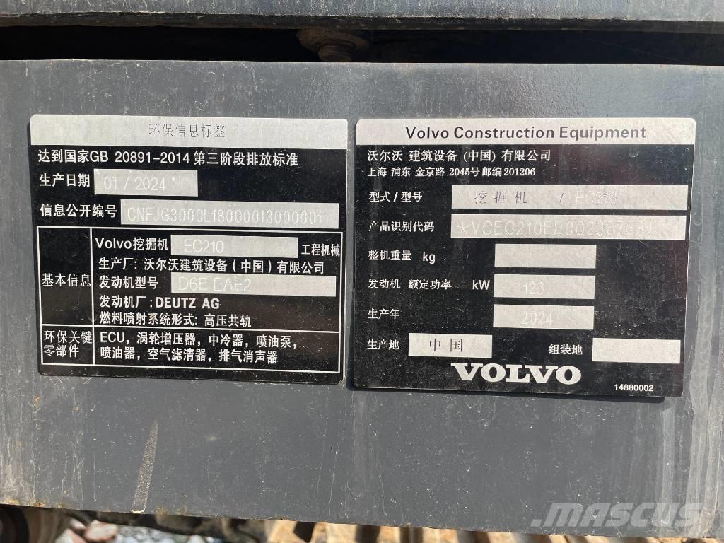 Volvo EC 210 Rupsgraafmachines