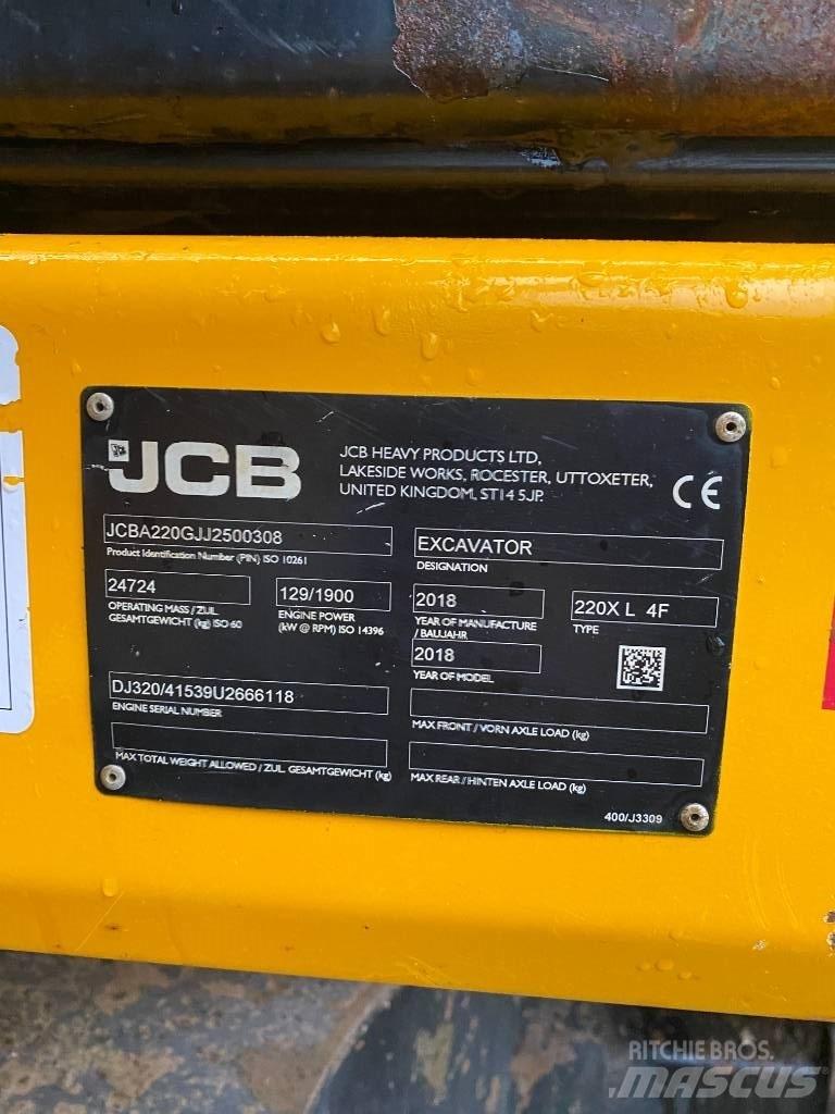 JCB 220 XL Rupsgraafmachines