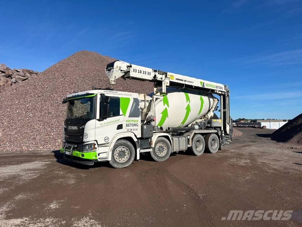 Scania P 500 XT 8x4 Betonmixers en pompen