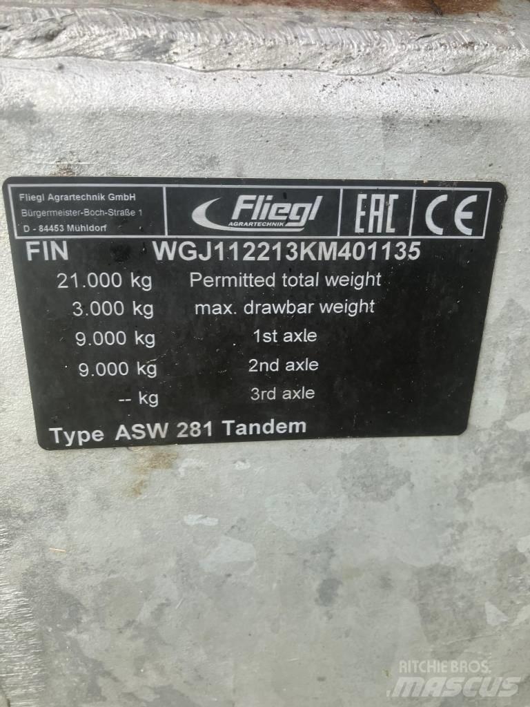 Fliegl asw 281 Overige aanhangers