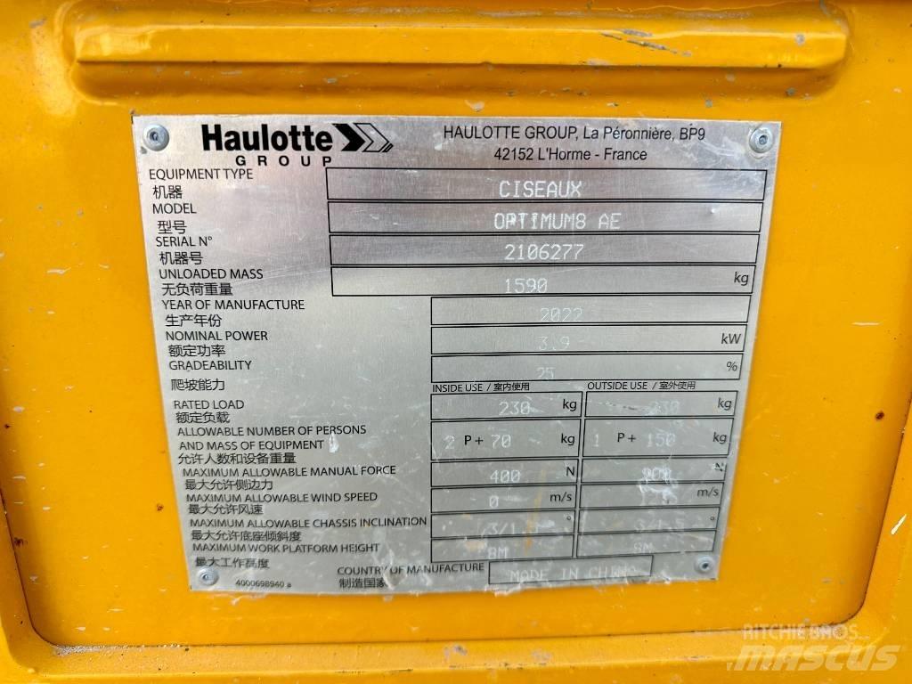 Haulotte OPTIMUM 8 Schaarhoogwerkers
