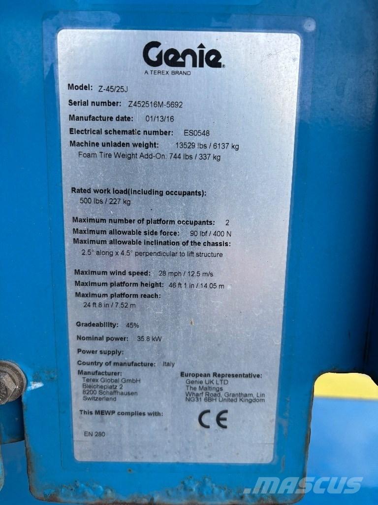 Genie Z 45/25 RT Knikarmhoogwerkers