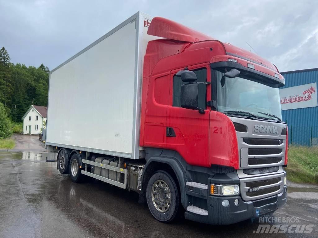 Scania R 490 LB Bakwagens met gesloten opbouw