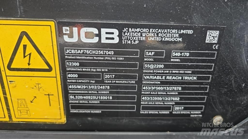 JCB 540-170 Verreikers