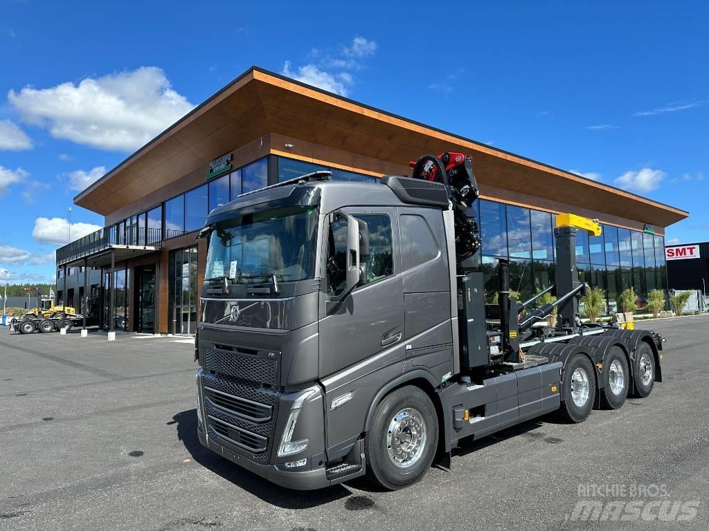 Volvo FH 500 Vlakke laadvloer met kraan
