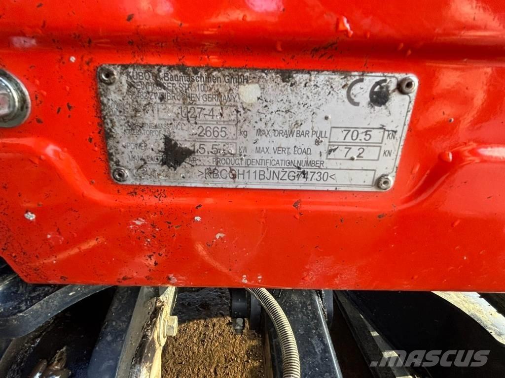 Kubota U 27-4 Minigraafmachines < 7t