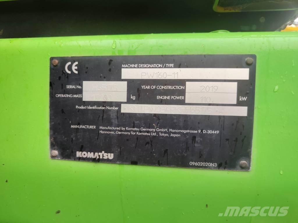 Komatsu PW 160-11 Wielgraafmachines