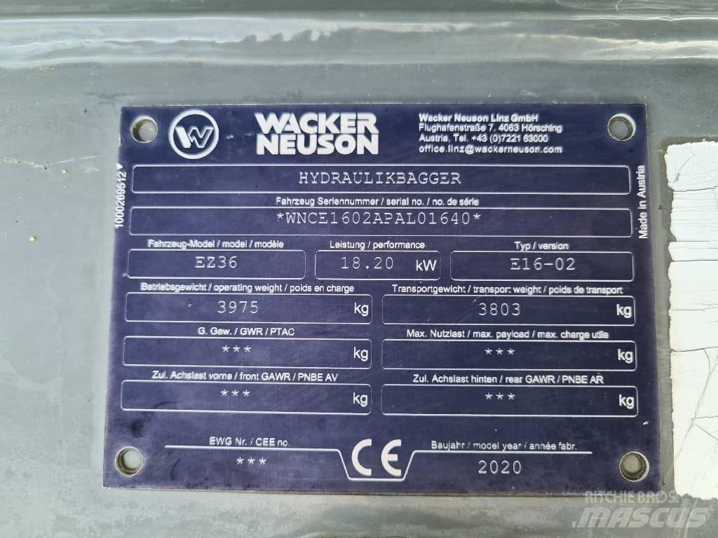 Wacker Neuson EZ36 Rupsgraafmachines