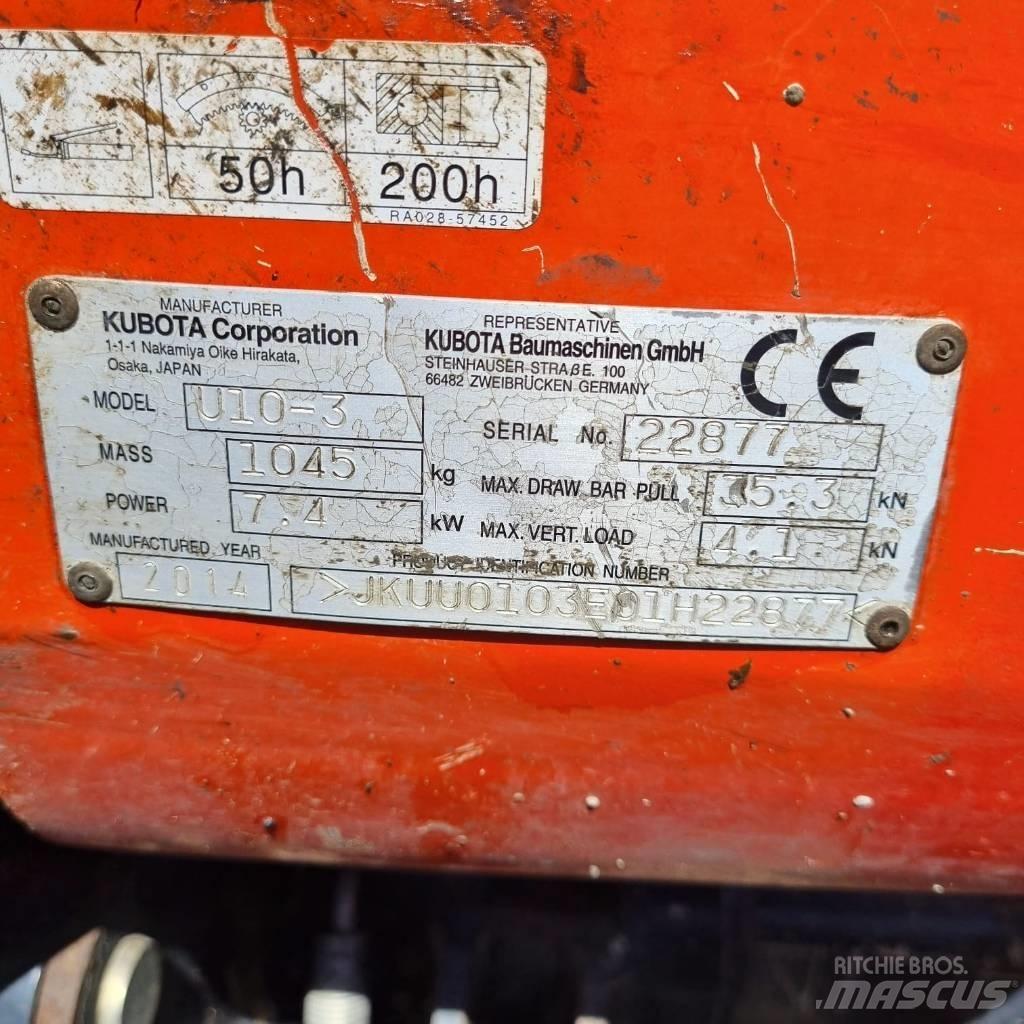 Kubota U 10-3a Minigraafmachines < 7t