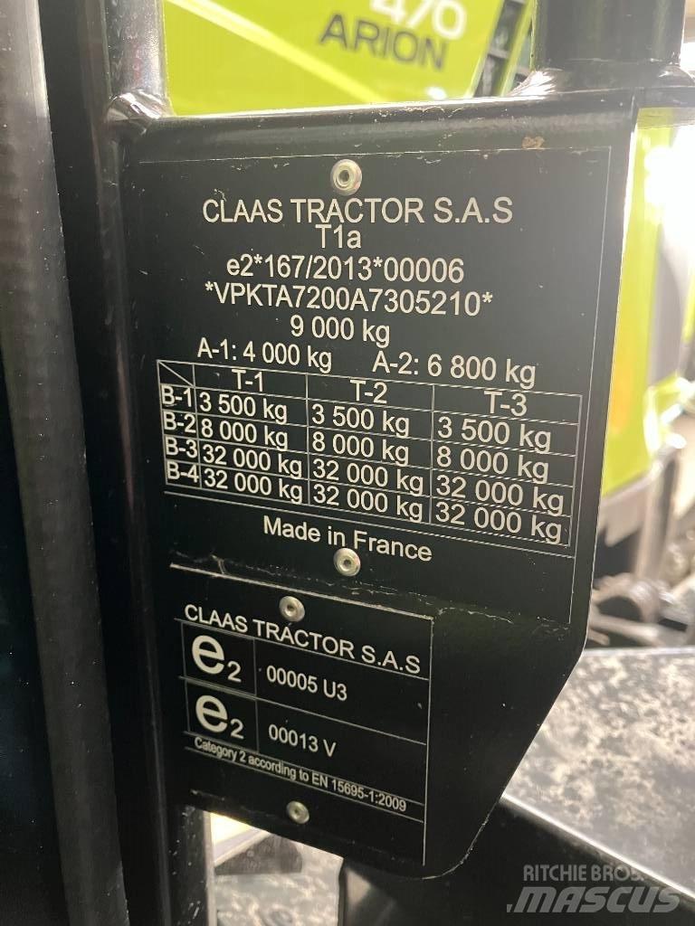 Claas Arion 470 Tractoren