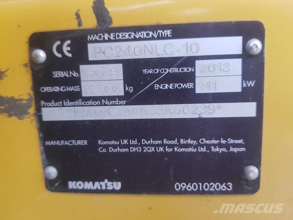 Komatsu PC240NLC-10 Rupsgraafmachines