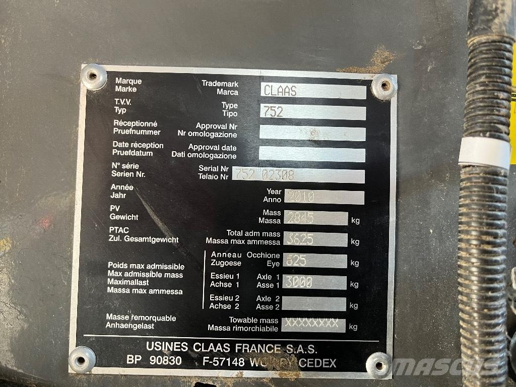 CLAAS Variant 380 Ronde-balenpersen