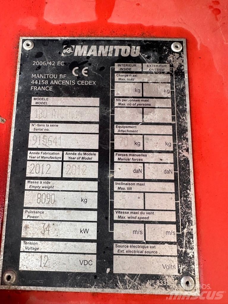 Manitou ATJ180 Knikarmhoogwerkers