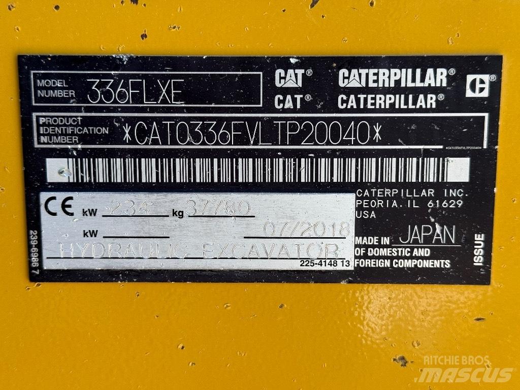 CAT 336 FL Rupsgraafmachines
