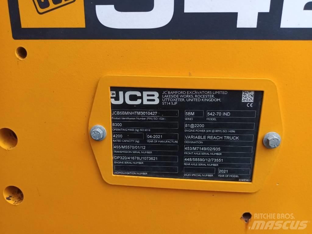 JCB 542-70 IND Telescopische wielladers