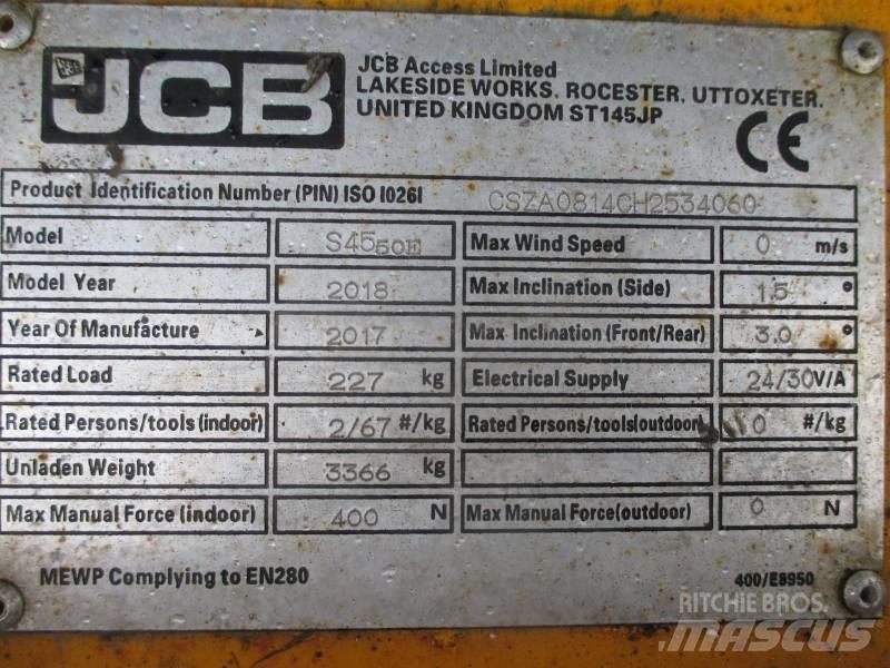 JCB S4550E Schaarhoogwerkers