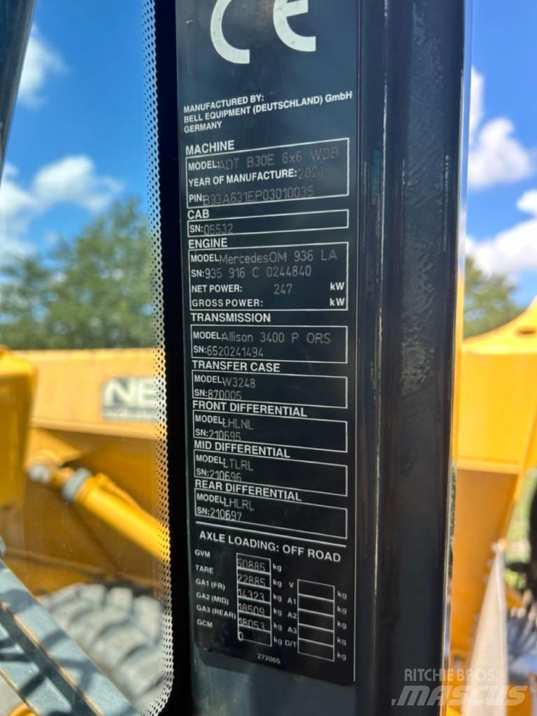 Bell B30E Knik dumptrucks