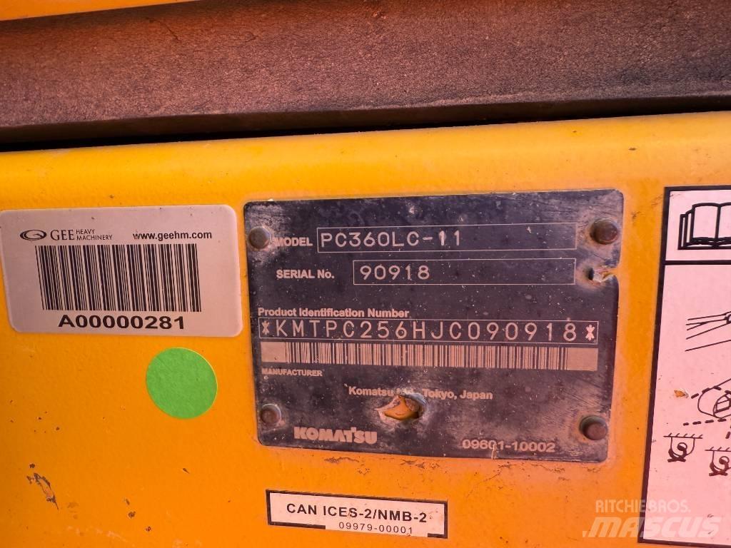 Komatsu PC360LC-11 Rupsgraafmachines