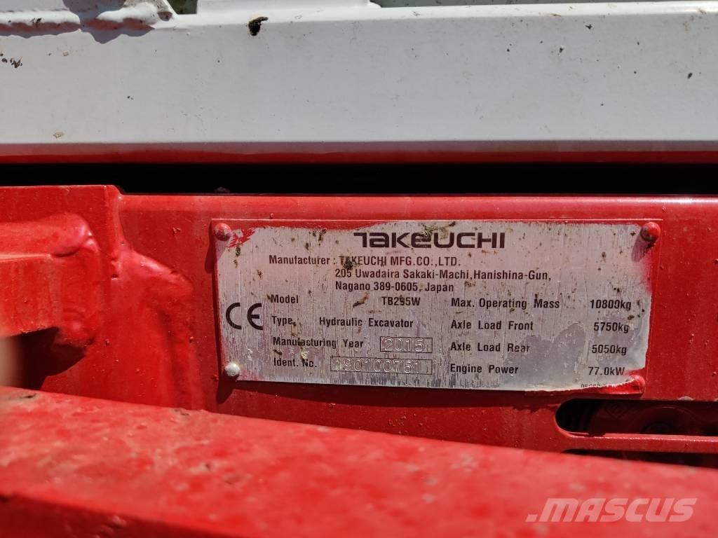 Takeuchi TB 295 W Wielgraafmachines