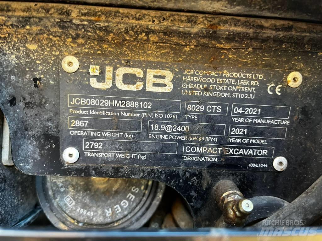 JCB 8029 CTS Minigraafmachines < 7t