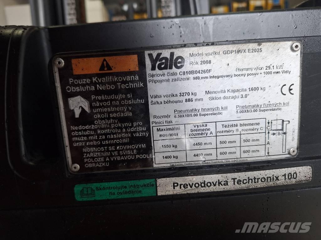 Yale GDP 16 VX LPG heftrucks